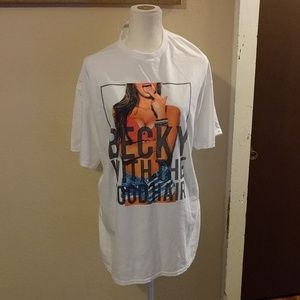 NWOT white Becky with the Good Hair tee shirt